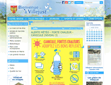 Tablet Screenshot of mairie-villejust.fr